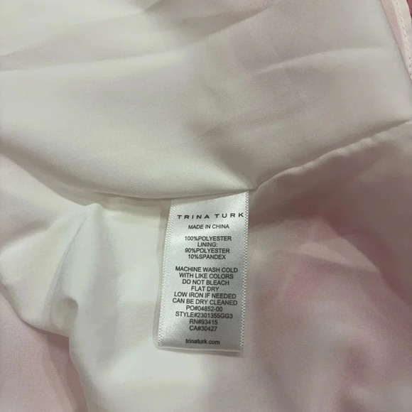 Trina Turk Zuri 2 Pink Striped Mini Dress NWT Size L - Picture 8 of 10
